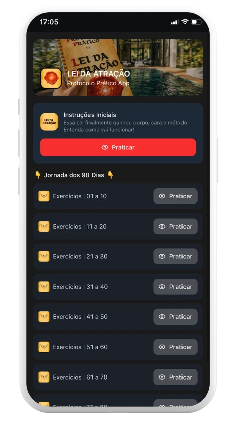 Preview do App do Protocolo